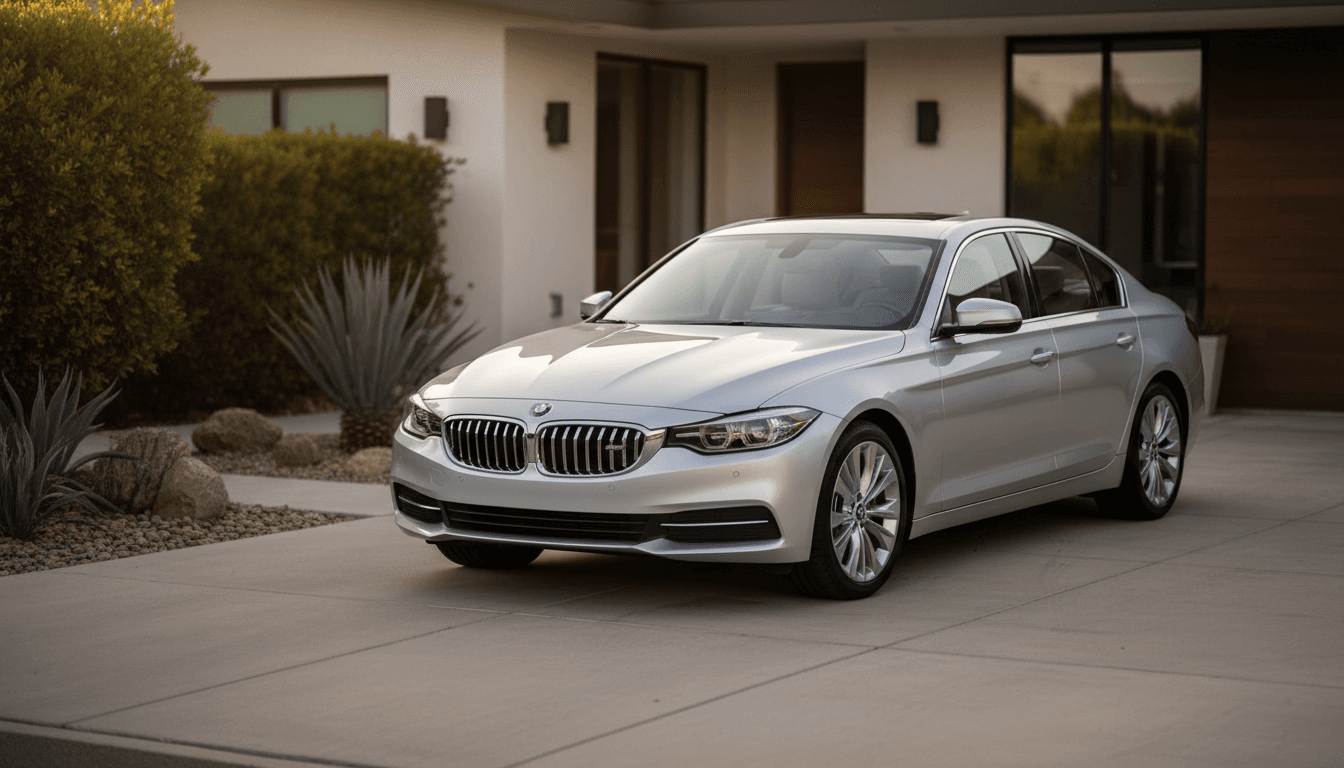 Auto insurance - silver sedan parked in driveway